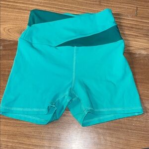 Women's Athletic Shorts in Teal